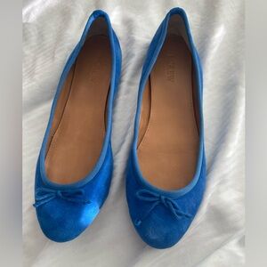 J.Crew Vibrant Blue Suede Shoes